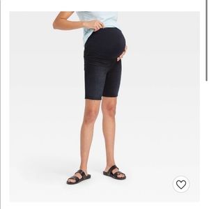 Maternity Bermuda Jean Shorts